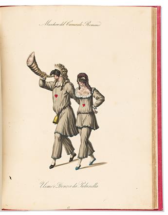 Valentini, Francesco Cosma Damiano (1789-1862) Trattato su la Commedia dell'Arte. [bound with] Abhandlung über die Comödie.